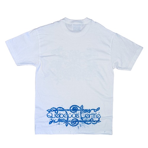 T-shirt Blanc « Québécois Certfié »